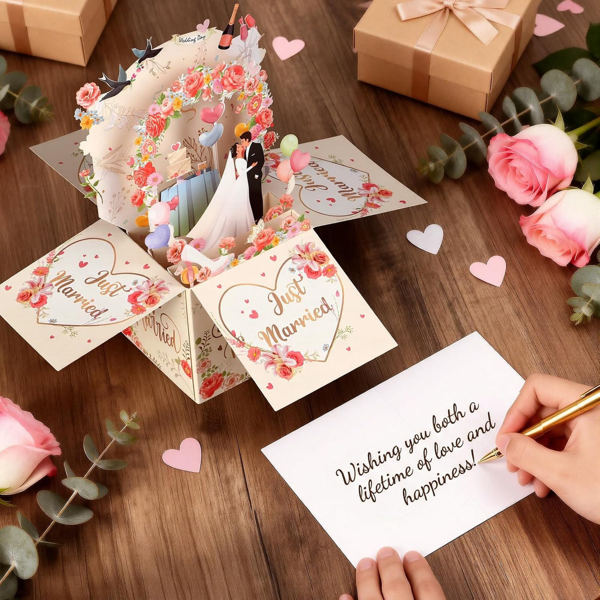 3D Hochzeitskarte