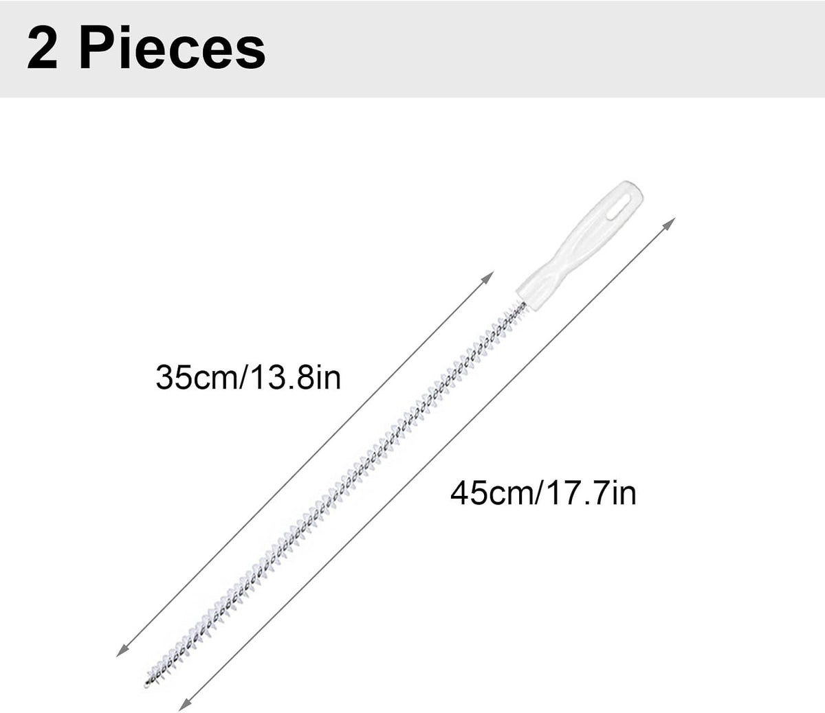 Flexible Abflussbürste im 2er Set