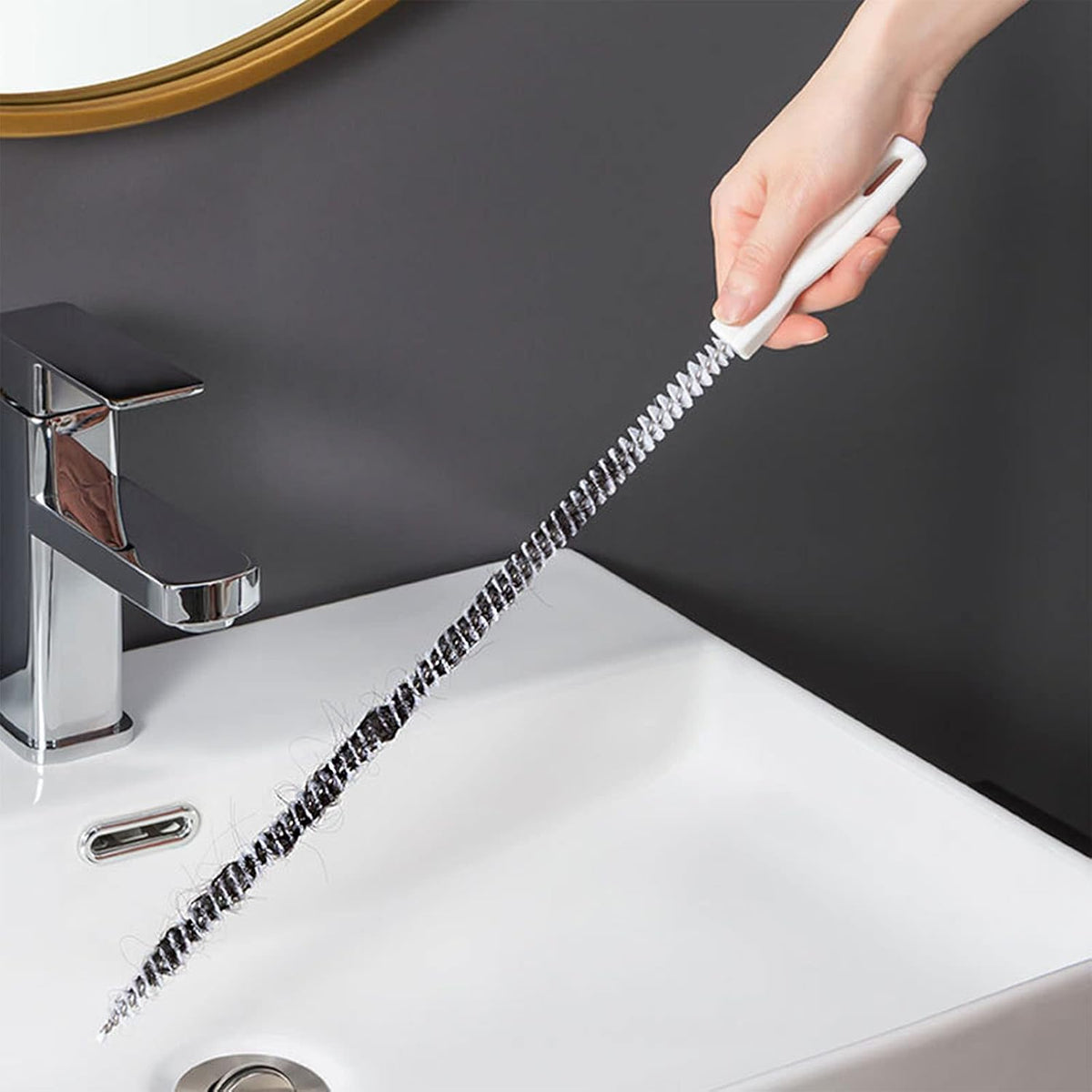 Flexible Abflussbürste im 2er Set