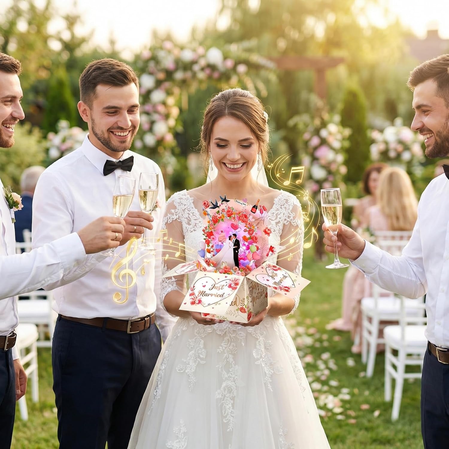 3D Hochzeitskarte