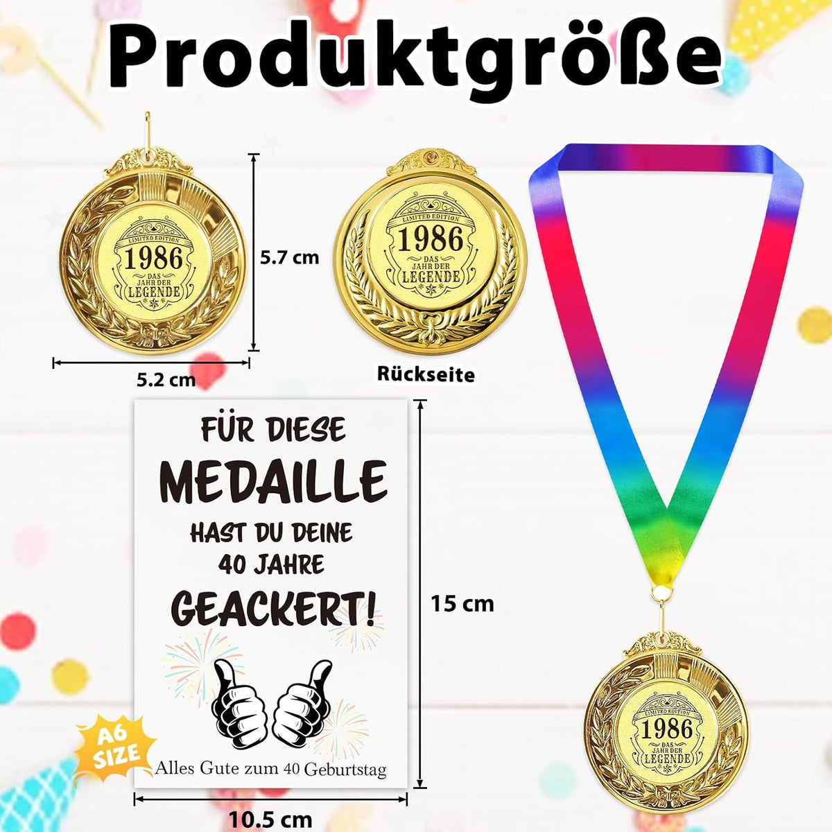 Wenmthg 2026 Ruhestand Geschenk Mit Medaille, Grußkarten, Umschlag - Renteneintritt Geschenk Für Männer Frauen - Abschiedsgeschenk Kollegen - Rentengeschenke - Alles Gute Zum Ruhestand