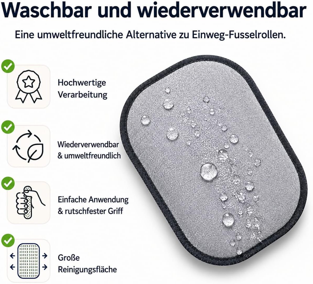 Tierhaarentferner Handschuh im 2er Set