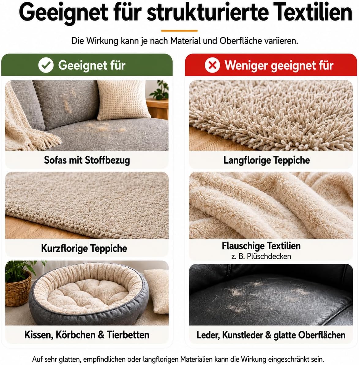 Tierhaarentferner Handschuh im 2er Set