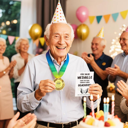 Wenmthg 2026 Ruhestand Geschenk Mit Medaille, Grußkarten, Umschlag - Renteneintritt Geschenk Für Männer Frauen - Abschiedsgeschenk Kollegen - Rentengeschenke - Alles Gute Zum Ruhestand