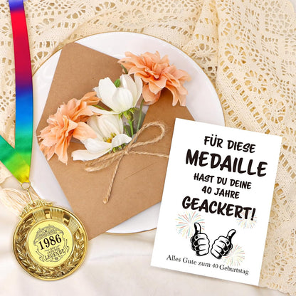 Wenmthg 2026 Ruhestand Geschenk Mit Medaille, Grußkarten, Umschlag - Renteneintritt Geschenk Für Männer Frauen - Abschiedsgeschenk Kollegen - Rentengeschenke - Alles Gute Zum Ruhestand