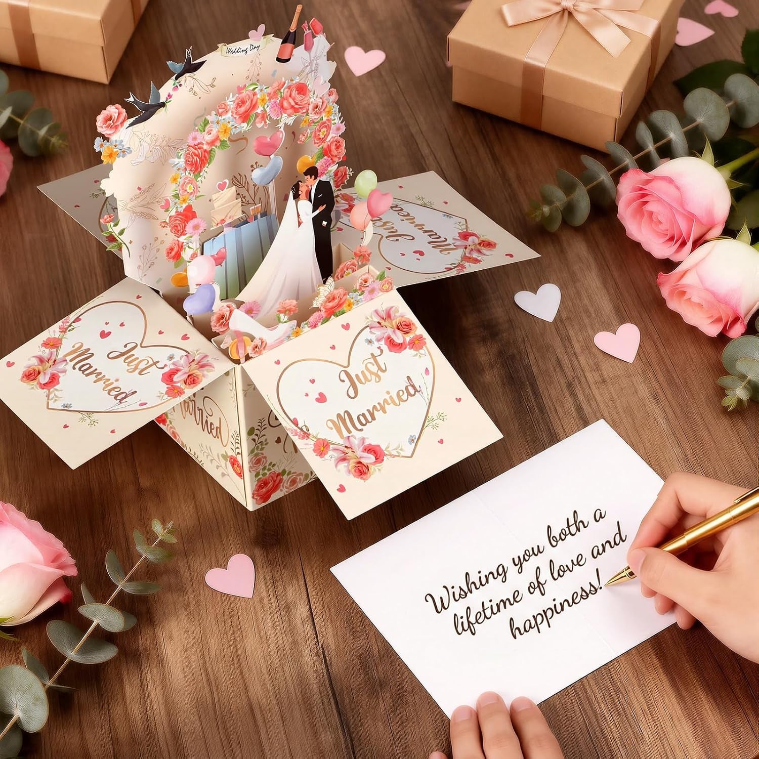 3D Hochzeitskarte