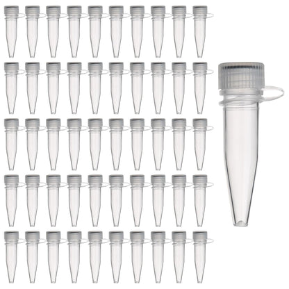 Zentrifugenröhrchen 1,5ml Kunststoff mit Schraubverschluss, 50 Stück
