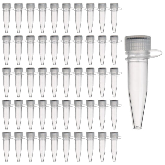 Zentrifugenröhrchen 1,5ml Kunststoff mit Schraubverschluss, 50 Stück